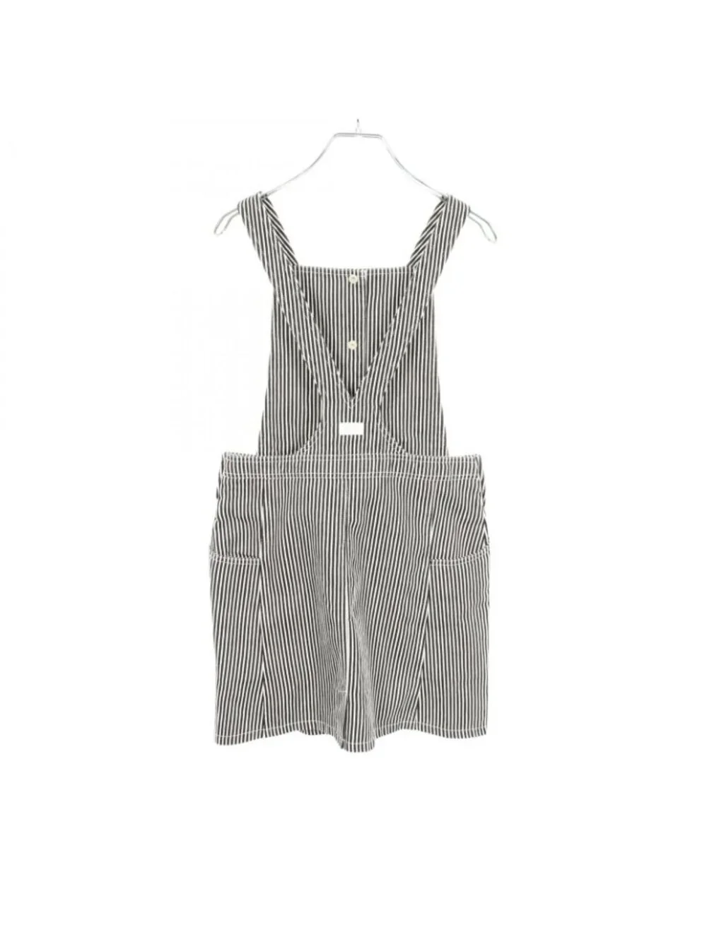 Dior Dress Striped Overalls Kids Black White Cotton Skirt